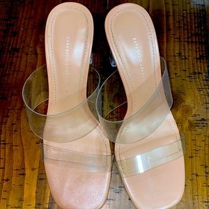 Zara Basic clear heels